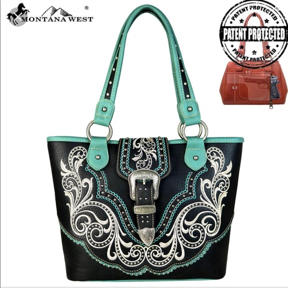 Montana West Handbags - Montana West Buckle Concealed Handgun Tote